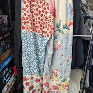 Floral Print Wide Leg Pants Size S/M